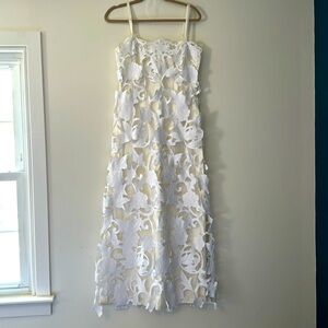 Cottonade White Lace Dress